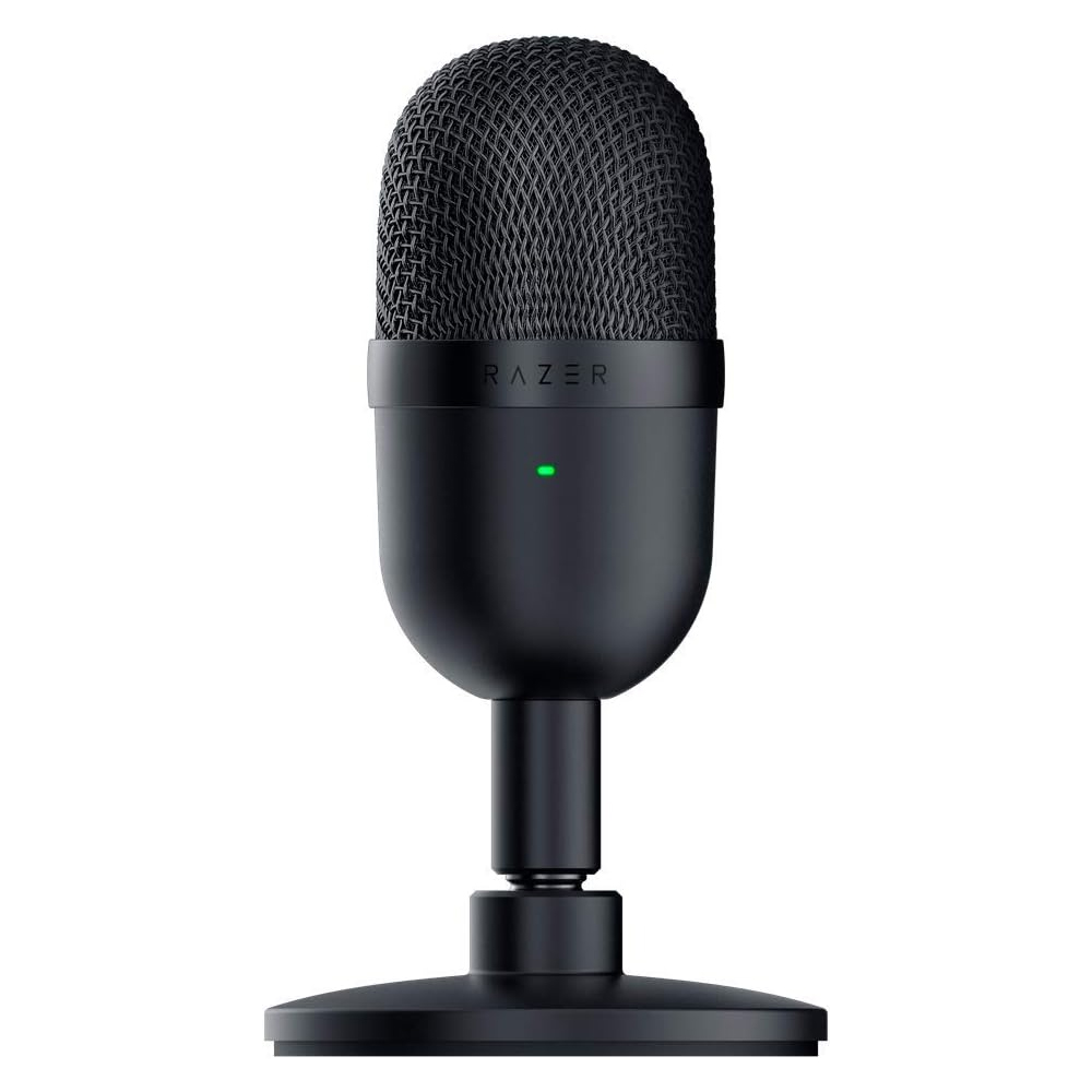 Mini USB Condenser Microphone: for Streaming and Gaming on PC - Professional Recording Quality - Precise Supercardioid Pickup Pattern - Tilting Stand - Shock Resistant - Classic Black
